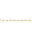 Gold Plated T-BAR Bracelet with CZ Detail